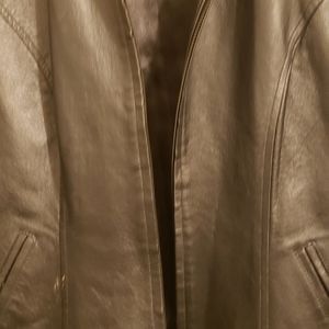 Black leather jacket